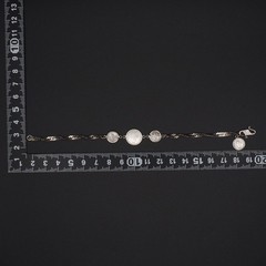 Vintage Silver Engraved CoinDesign Bracelet, 17.5cm Not specified