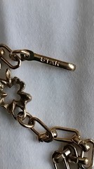 Star Thermoset Vintage Brown And GoldTone Necklace and Earrings Set