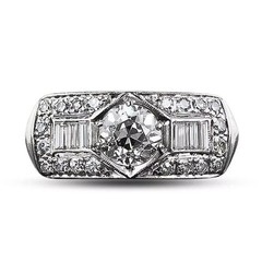 Art Deco Style Milgrain Halo 3.48Ct Lab Created Diamond 14K White Gold FN Ring