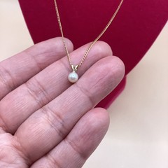 Vintage 1/20 14k Gold Filled Pearl Pendant Necklace