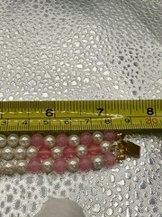 Vintage Trifari Gold-Tone 3 Strand Bracelet w/ Ornate Floral Centerpiece Clasp