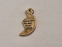 Vintage Half Mizpah Pendant Charm