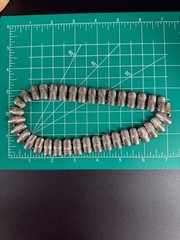 Vintage Brutalist Silver Tone Spiral Statement Necklace Modernist Chunky 15.5″