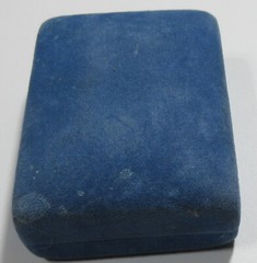 VTG SWANK mesh WRAP Men SET Cuflink Lapel Tie tac pin Blu Rhinestone Silver Tone