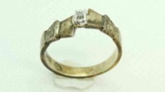 sz 5.50 Sterling Silver 925 Ring Women’s Vintage Simulated Cubic Zirconia