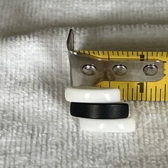 Vintage Acrylic 1980s Black + White Stud Earrings Asymmetrical Funky Costume
