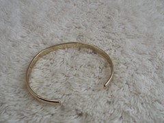 Goldtone MORE Cuff Bracelet (F43)