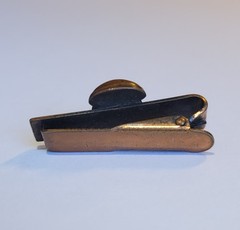 Vintage Detailed 3D Copper Relief Of Asian Face Head On 1.25in Slim Tie Clip