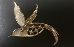 1960’S SARAH COVENTRY Bird of Paradise Brooch AB Pin Gorgeous