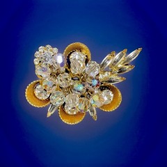 Vintage Juliana Delizza & Elster Crystal & Rhinestone Brooch 1963