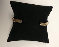 Leonore Doskow Sterling and 14kt Gold Bracelet ~ 6.5″