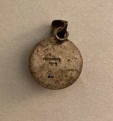 Sterling Silver 925 Setting and Black Gemstone Pendant