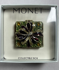 Monet Christmas Brooch Pin Lot 2 Gift Present & Christmas Tree NIB w/ Macy’s Rec