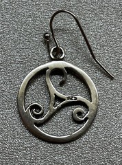 Vintage Celtic Dangle 925 Sterling Silver Earrings
