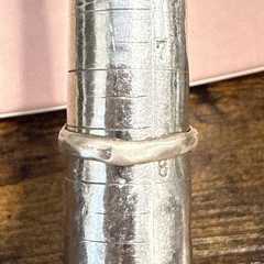Art Nouveau ring face art deco band size 7.75 sterling silver women girls