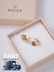 ROLEX Gold Crown Lapel Pin Tie Tack Brooch NOS Collectible AD VIP Gift Boxed