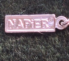 Vtg Napier 3 strand Paisley shaped & Rhinestone Link Wedding 18″ Choker Necklace