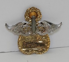 Rosemary Nelson Angel Pin Brooch 1995 Gold Silver Tone with Jewels 2.5″