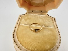 Antique Victorian 10k Gold Baby Starburst Ring Pendant Charm Seed Pearl Read
