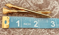 CAROLEE BROOCH PIN *SIGNED ARTIST PAINT BRUSHES* VTG UNIQUE & HTF 2 3/4″ WOMEN’S