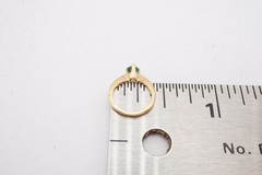 Vintage 10k Yellow Gold Emerald Childs Ring Size 0.5