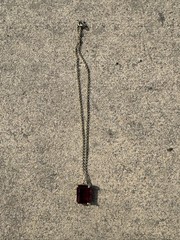 Garnet Gold-Tone Necklace Chain 16-inch Small Necklace Like Choker Gold Tone