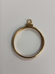 14K Gold Filled Bezel coin edge for Susan B. Anthony or Sacagawea