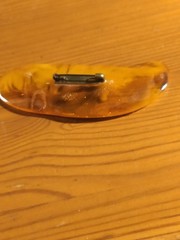 NATURAL OLD ANTIQUE BALTIC AMBER Brooch 12.2 gr