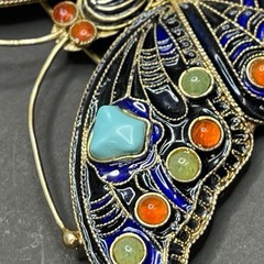 Metropolitan Museum Art Butterfly Cleo Brooch Sterling Silver 3.25″ MMA 1992