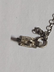 Vintage Cowrie Shell Sterling Silver Necklace 19” Long Necklace