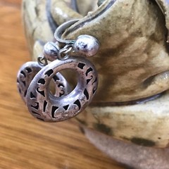PRE 1940 MEXICO STERLING & ALPACA SILVER TAXCO ANTONIO PINEDA ? EARRINGS