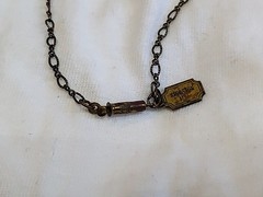 Glass Bead Pididdly Links Necklace. Vintage Jewelry. Blown Glass Jewelry.