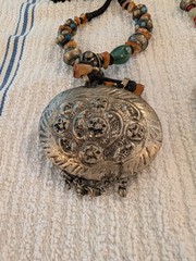 Vintage Boho Necklace Lot Tribal ethnic tibetan style lot of three