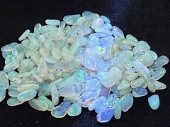 50 Carat Lot Natural Ethiopian Welo Opal Chips – Vibrant Multicolor Fire Play –