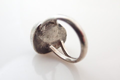 Vintage Black Onyx Sterling Silver Band Ring Sz 6