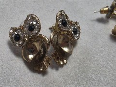 Vintage Pierced Earrings, Lot of 6 Pairs Silver/Gold/Enamel/Crystal 1 Pair Avon