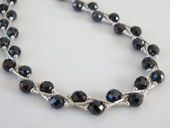 Chunky Sterling Silver 925 Liquid Link Chain Modern Statement Necklace