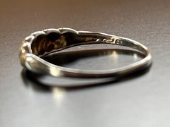 VTG Lot of 2 Handcrafted 925 Silver Stackable Rings Approx Size 7 Detailed 2.27G