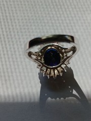 Sterling Silver Avon Ladies Ring Unk Stones C Pics Size 8