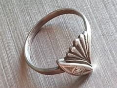 Vintage Soviet USSR ring sterling silver 925 ⭐ Size 8.5 Weight 2.08 g.