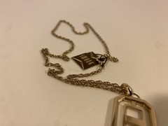 Vintage Swank 18in. Thin Chain w/ Pendant
