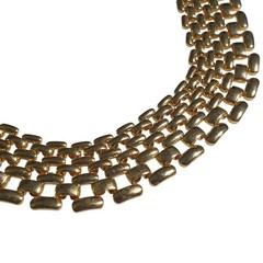Gold Tone Vintage Chain Link Necklace 19 Inch Length Elegant Jewelry Mom Gift