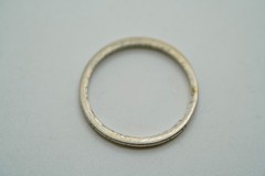 Antique 1926 18k White Gold Ring Band Size 6 1.55g