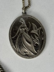 Vintage Silver Tone Necklace “The Girl From Yerevan”
