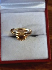Vintage Estate 10K Yellow Gold Ring with Cultured Pearl!! Size 5.75!! 2 Grams!!
