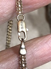 1. Vintage Statement Necklace, 1/2 CT Lab Created Diamonds, 14kt Gold over Brass