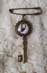 General James Ewell Brown Stuart, CSA, Cameo Kilt Pin Brooch, Timeless!