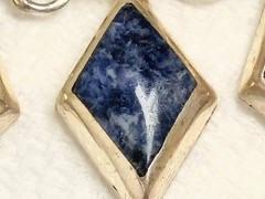 950 Silver Taxco Mid Century TM-181 Necklace Malachite Turquoise Lapis Sugilite