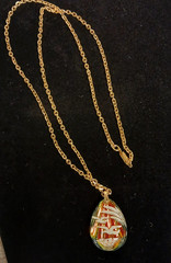Vintage German Made 24 Inch Gold Tone Chain Necklace With 3D Birds Pendant