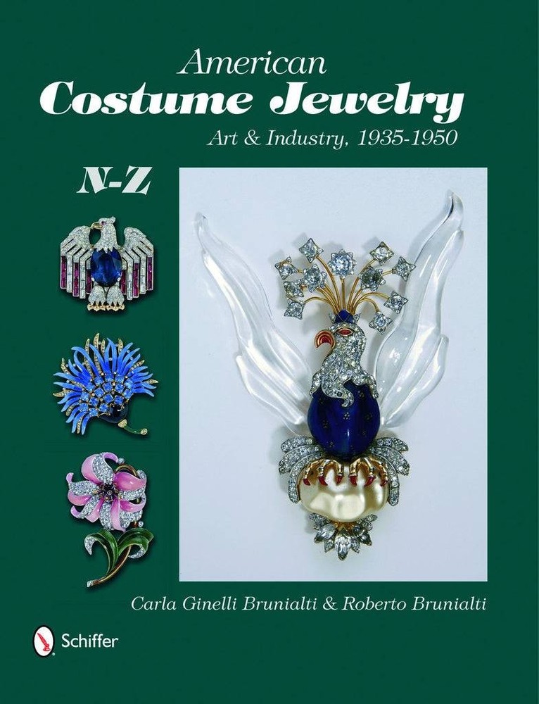 Vintage American Costume Jewelry Guide V2 Makers N-Z 1935-50 Rhinestones & More